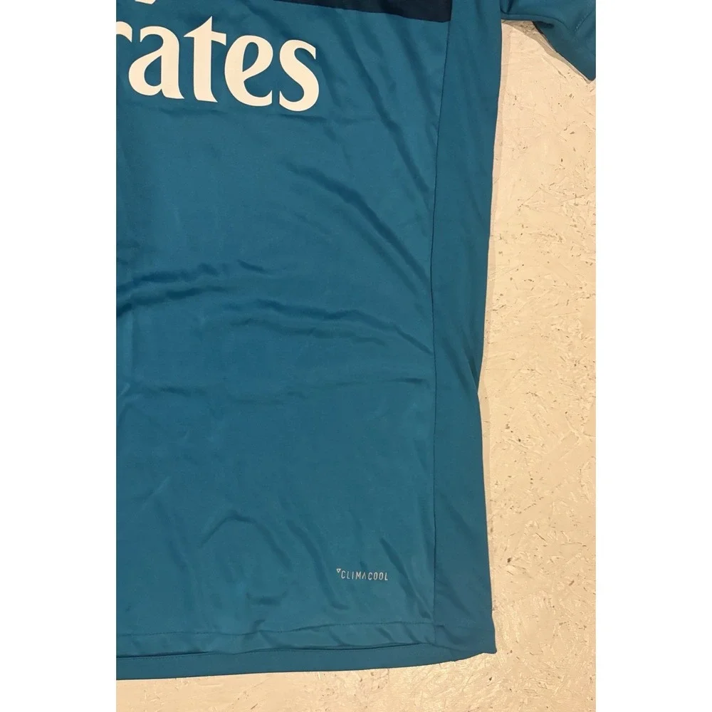 Adidas Real Madrid Third 2017/18 Soccer Jersey Mens Large Teal Blue Football